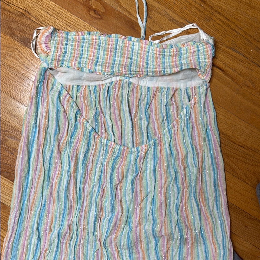 LOVERS + FRIENDS• rainbow striped maxi dress - Picture 6 of 8